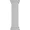 Ekena Millwork 10"W x 40"H Plain Newel Post with Flat Capital & Base Trim (Installation kit included) NWL10X40PLF0B0 - alternate 4